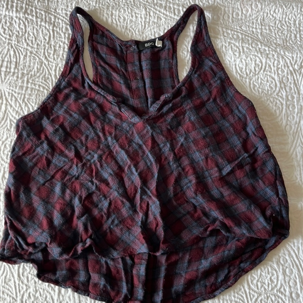 Plaid tank top